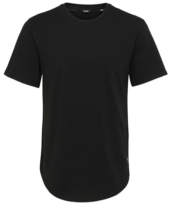 Only and Sons T-Shirt Matt Life Longy Homme T-Shirt Manches Courtes Noir XL