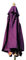 Hardwood Garden Parasol Umbrella - 2M Wide - (Purple)