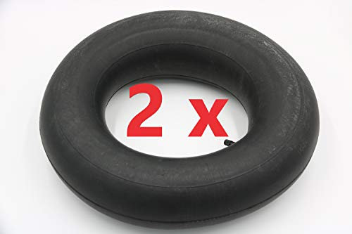 2X HMH-Shop Schlauch 4.00-8 Schubkarrenschlauch 2er Set 4.80 Ersatzschlauch für Schubkarre 400x100mm Innenschlauch 2 Stück Luftreifen gerades Auto Ventil TR13 Luftrad Tube Reifenschlauch