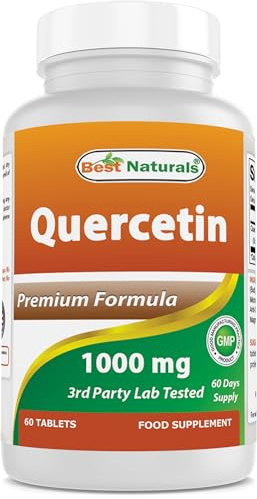 Best Naturals Quercetin 1000 mg Tablet - Immune Health - 60 Count (60 Count (Pack of 1))