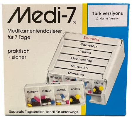 MEDI 7 Medikamentendos.f.7 Tage weiß türk.Version 1 St