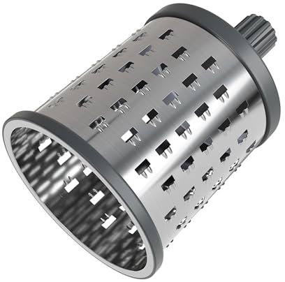 Zyliss Grattugia universale in acciaio inox, per grattugiare mele, cereali, muesli, per l'uso con la grattugia rotante Zyliss