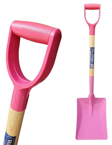 Elixir Gardens Outdoor Gardening Groundwork Tools & Equipment | Border Spades, Digging Forks, Rakes and Full Tool Sets Available | Pink Border Spade x 1