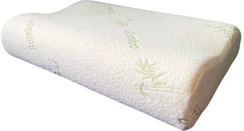 ENGRUPPE Nackenkissen – Orthopädisches Memory Foam Kissen für Seiten-, Rücken- & Bauchschläfer, 60x40x12/10 cm