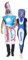 EraSpooky Toothbrush and Toothpaste Costume Couple Halloween Fancy Dress Adult Unisex 2pcs Set