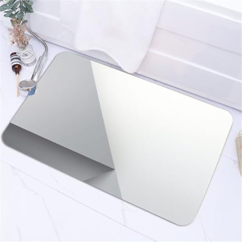 Tappetino Bagno Antiscivolo 90x150cm Tappeto da Bagno Assorbente, Microfibra Tappeti Tappeto Bagno Grande Asciugatura Rapida Tappetino Doccia Bagno Pietra Diatomite Ingresso, Cucina, Scendiletto Grey