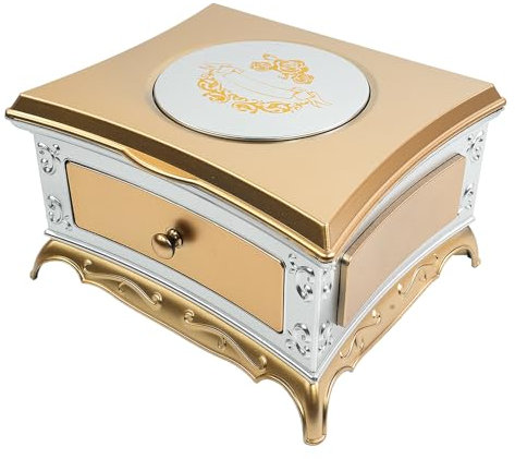 CENPEK Carillon classico, carillon con melodia a corda, con cassetto e specchio per il trucco, per Natale e compleanno