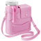 JYPS Water Bottle Crossbody Bag for Stanley Cup, 2025 New Outdoor Accessories for Stanley Holder Pouch with Adjustable Strap & Phone Pouch, Water Bottle Carrier for Hiking, Travel(Pink)