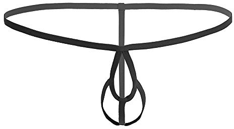 EROSPA® String - Komplett Ouvert - Herren/Männer - Schwarz - Einheitsgröße One Size (S-XL)