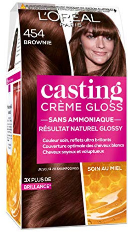 L 'Oréal Paris Casting Creme Gloss Haarfarbe, Brownie (454), ohne Ammoniak, 2 Stück