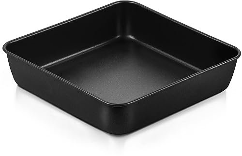 P&P CHEF 6 Inch Square Cake Pan, Brownie Baking Pan for Air Fryer,4 Pcs