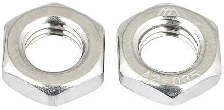 M6 M8 M10 M12 M14 M16 M18 M20 304 Rostfritt stål Vänstergänga Tunn Mutter Motmutter(M14(3PCS))
