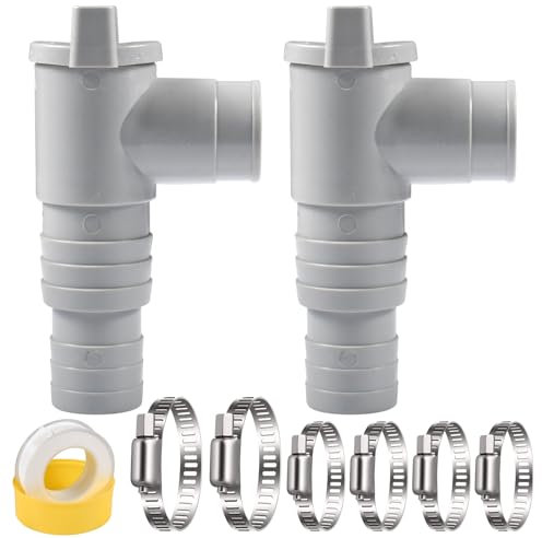 Shut-Off Valve for Pools,Pool Hose 32 Shut-Off Valve,Swimming Pool Hose Adapter,Hose Plunger Valve Pool Part,Swimming Pool Hose Adapter,Shut-Off Valve Maintenance Pool Accessories