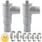 Valvola per piscina da 32 mm,Accessori per la manutenzione della piscina,Set di Collegamento per Piscina da 32 mm,Adattatore per tubo per piscina,Accessori di manutenzione con 6 morsetti per tubi ﻿