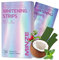 Bandes blanchissantes douces pour les dents - blanchiment des dents sans peroxyde pour un sourire radieux - blanchiment doux des dents