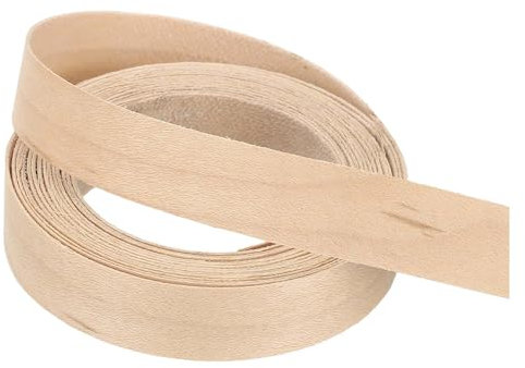 PATIKIL 15mm Maple Edge Banding,3 Meters Wood Veneer Tape Pre-glued Flexible Plywood Edge Banding with Hot Melt Adhesive for Furniture Restoration(10 ft)