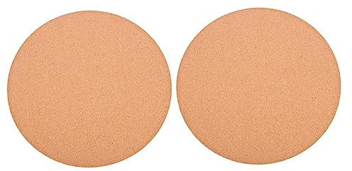 Alasum 2pezzi Sottobicchieri in Sughero Naturale per Piante da Tappetini Impermeabili per Vasi da Cuscini Antistrato per Balconi e