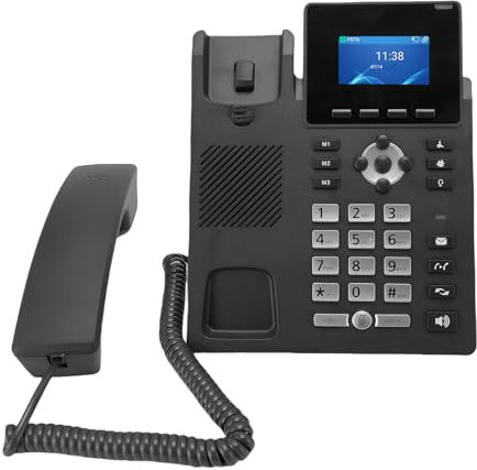 WiFi IP Phone with 3.5 Color Display, Dual Band 2.4G 5G & Dual Gigabit Ports, PoE Compatible Business Phone for VoIP Teleconference
