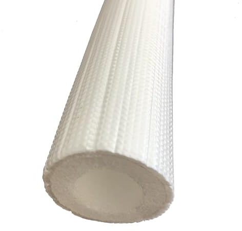 Manguera de Coquilla Aislante, Tubo Espuma Aislante 16/20/25/32mm X 7mm X 1.5mm Tubo Aislante Aire Acondicionado Térmico Flexible Anticongelante(Blanca,ID16mm x T7mm xL1.5m)