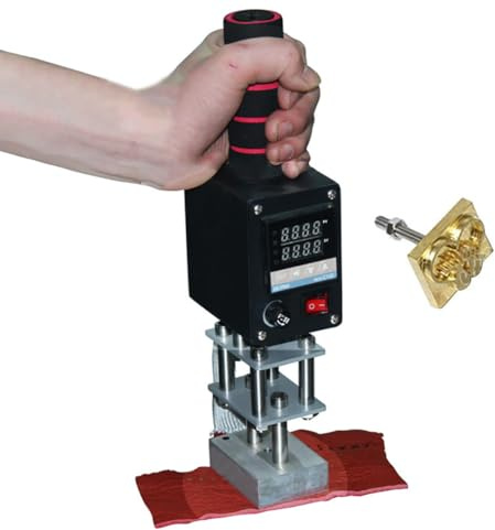 Digital Temperaturkontrollerad Varmstämplingsmaskin, Multifunktionell Varmstämpling, Slitstarkt Aluminiumjärn, 0-400°c Exakt Temperaturkontroll, Läderhantverkstillämpning