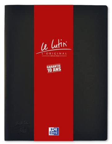 OXFORD Protège-Documents Le Lutin® L'Original A4 100 vues / 50 pochettes Couverture PVC Noir