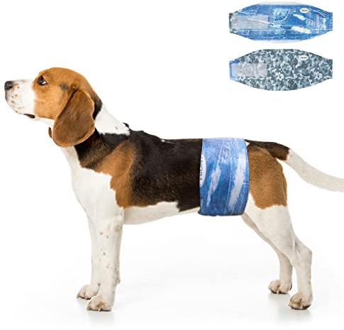 Dono Dog Diapers Male Disposable Male Dog Wraps, Wider Doggie Puppy Diapers Male Belly Bands, Super Absorbent, Leak-Proof Fit, Excitable Urination, Incontinence, Small 48ct