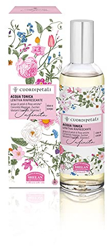 Helan, Cuor di Petali - Eau Parfum för kvinnor, fuktgivande, lugnande och uppfriskande spray för vårdande ansikte och hud, tonad lotion ansikte och sammandragande kropp med rosenvatten, 100 ml