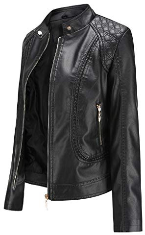 FASLOLSDP Veste en cuir véritable pour femme - Style rétro - Style vintage - Veste d'hiver classique - Softshell - Grande taille