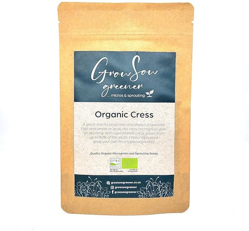 Certified Organic Cress Seeds (Non-GMO) (100g)