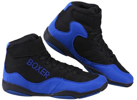 Leichtrit Botas Boxeo,Botas Boxeo Hombre,Zapatos De Lucha Antideslizantes,Respirable,Absorber El Sudor,Antideslizante,Comodidad,Juveniles,Muay Thai,Kickboxing,Deportes,Combate,Wrestling