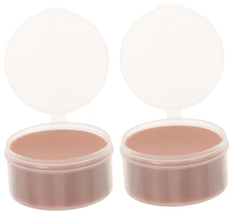 Didiseaon Juego De 2 Paquetes De Cera Para Cicatrices Para Artistas Faciales Kit De Maquillaje Para Escenario Cosplay De Halloween Cera Para Piel Cera Para Piel Moldeada Falsa Para Usar