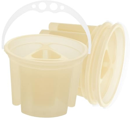 SHINEOFI 3piezas Cubo De Lavado De Cepillos De Plástico Limpiador De Pinceles Para Óleo Unidades Para y Pintura Al Óleo Para De Arte y Aulas