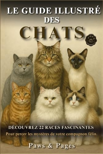 Le guide illustré des chats: Découvrez 22 races fascinantes pour percer les mystères de votre compagnon félin.