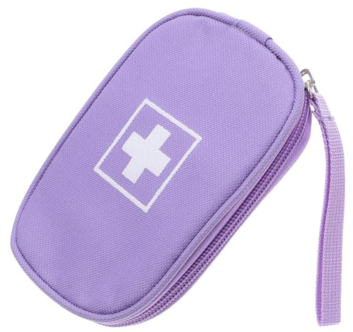 Abaodam Botiquín De Primeros Auxilios Portátil Pequeño y Compacto Para Viajes y Emergencias Bolsa De Emergencia Con Cordón Para Guardar Medicamentos y Artículos Médicos