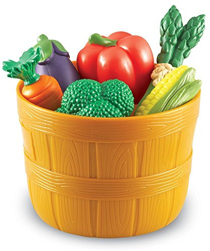 Learning Resources New Sprouts Bushel of Veggies, Pretend Play Food, Play Food for Toddlers, EYFS, Toddler Kitchen Play Toys