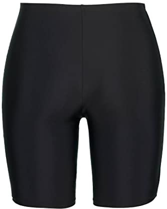 Ulla Popken Damen Badehose Schwimmradler , Schwarz 44