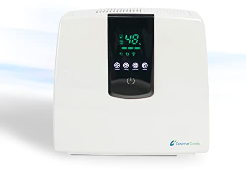 Ozono Hogar - Purificador de Aire Digital 5 en 1 - Ionizador - Filtro HEPA y Filtro de Carbón Activo - Ozonizador - Elimina olores de mascotas y tabaco - Alergias - Polen y ácaros
