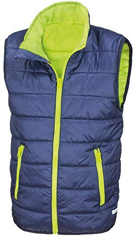 Result Core Kinder Gilet (S) (Marineblau/Lime)