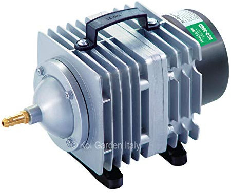 Hailea Bomba de aire oxigenador para acuario y estanque ACO 388D, hasta 4800 l/h, bomba de pistón