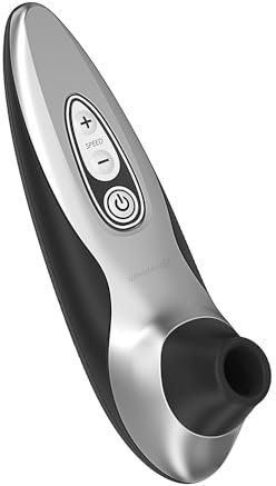 Womanizer Pro40 Klitoris Sauger Erotik Vibrator für Frauen Sex Spielzeug Dildo | Klitoris Stimulator Auflegevibrator mit 6 Intensitätsstufen | Leises Wasserdichtes Sexspielzeug für sie | Schwarz