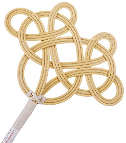 Gwxevce Raqueta Tradicional Tejido Imitación Ratán Clean Duster Alfombra Alfombra Batidor Duradero Hecho a Mano para el dueño de la Mascota