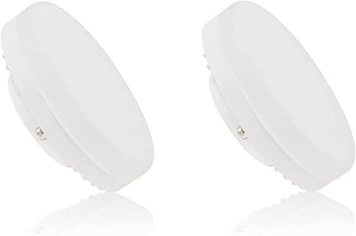 ADAKAT 2er Pack, Dimmbar LED GX53 Leuchtmittel 6W, warmweiß 3000K