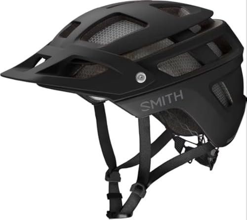SMITH Forefront 2 MTB Cycle Helmet – Adult Mountain Bike Helmet – Lightweight Impact Protection with MIPS Technology & Aleck Crash Sensor for Men & Women – Adjustable Visor – Matte Black/Topo, Small