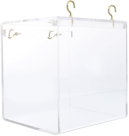 Yardwe Bird Bathing Cube for Shower Container for Parrots and Birds for Cage Use and Natural Cleaning