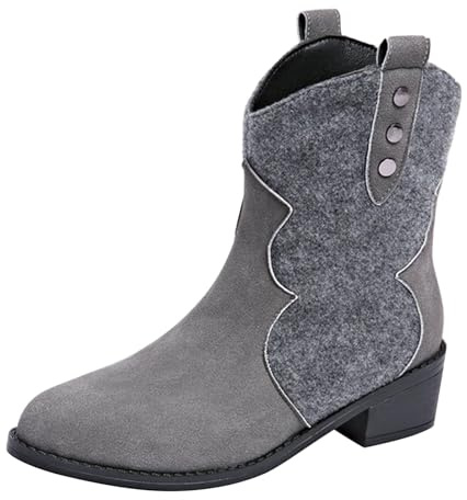 Stivaletti Donna con Pelliccia Stivali Equitazione Moda Pelle Antiscivolo per E Lacci sotto con Motivo Stampato Impermeabili Stivali di Wellington Generisch Stivaletti da Pelliccia