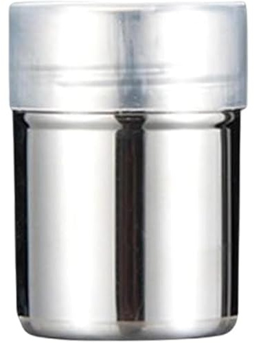 Tubayia Espolvoreador de chocolate de acero inoxidable en polvo de harina de azúcar en polvo, café, sal, pimienta para hornear, cocinar, mousse, bebidas de chocolate (pequeño)