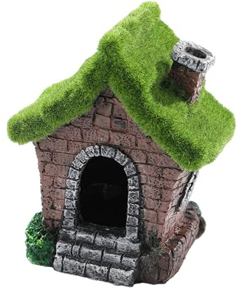 Sharplace Maison de Poisson, décoration d'aquarium, Statue de Jardin, cachette, cabane, Accessoires d'aquarium, Figurine décorative pour bonsaï,