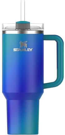 STANLEY 1913 Quencher H2.0 FlowState Tumbler 1.2L - Sea Glass Aura | Cold For 11 Hours - Iced For 48 Hours - Stainless Steel Tumbler With Straw, Handle And Lid - Dishwasher Safe Travel Mug