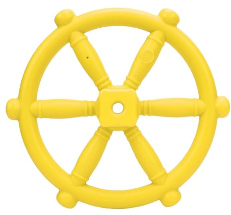 Ahgsup Piratskeppsrattleksak för Utomhuslekset Rolig och Fantasifull Lek Gjord Av Slitstark Plast (Gul)
