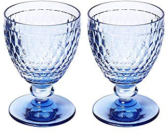 Villeroy & Boch Boston Water Glasses Set of Crystal Glass in Blue 0.40 L